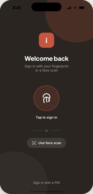 Biometric login